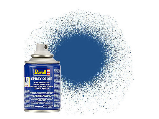 Blue Matt Acrylic Spray Paint - Pack of 2