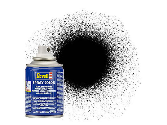 RMX34302 Black Silk Acrylic Spray Paint - Pack of 2