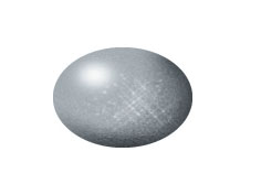 Silver Metallic Aqua Color Acrylic Paint - Pack of 6