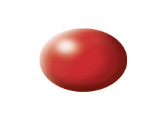 Fiery Red Silk Aqua Color Acrylic Paint - Pack of 6