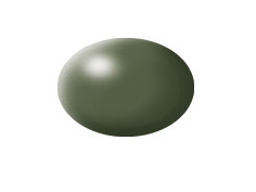 Olive Green Silk Aqua Color Acrylic Paint - Pack of 6