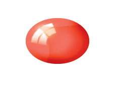 Red & Clear Aqua Color Acrylic Paint - Pack of 6