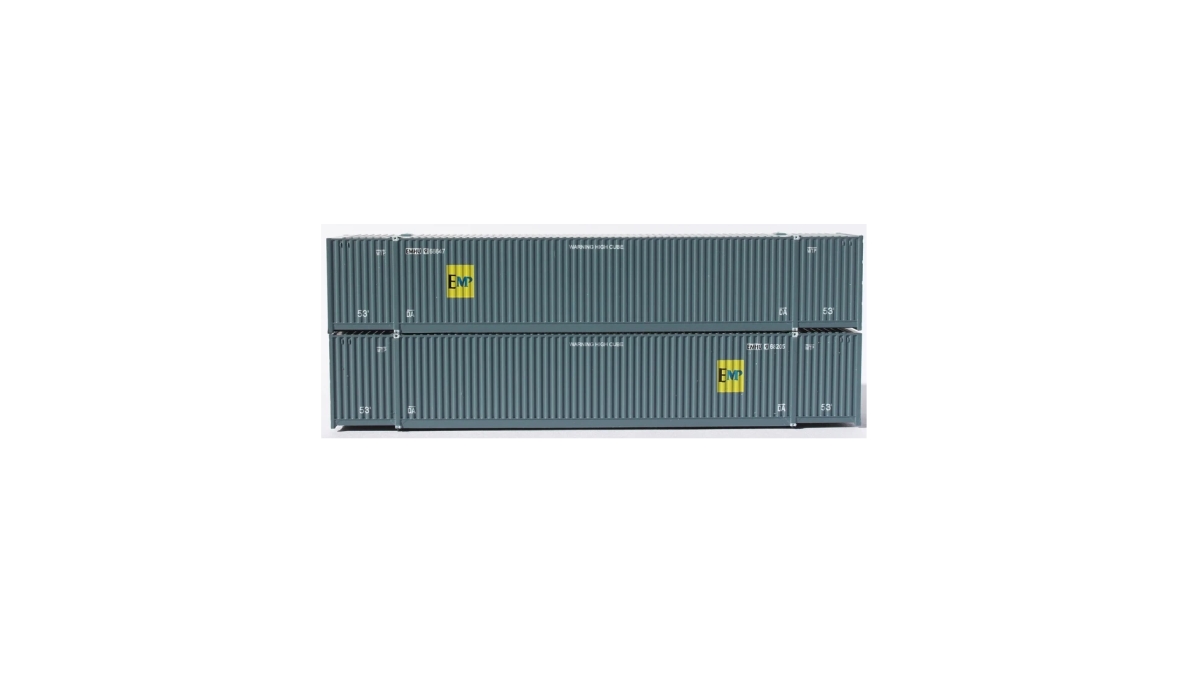 53 ft. N Scale Emhu Faded Corrugated Container - Pack of 2
