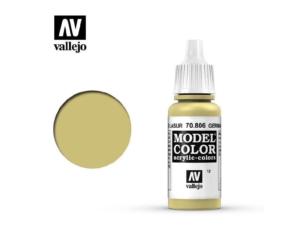 VLJ70806 17 ml German Yellow Matte Acrylic Paint -  Vallejo Paint