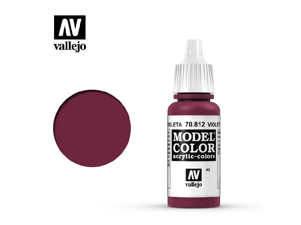 VLJ70812 17 ml Violet & Red Matte Acrylic Paint