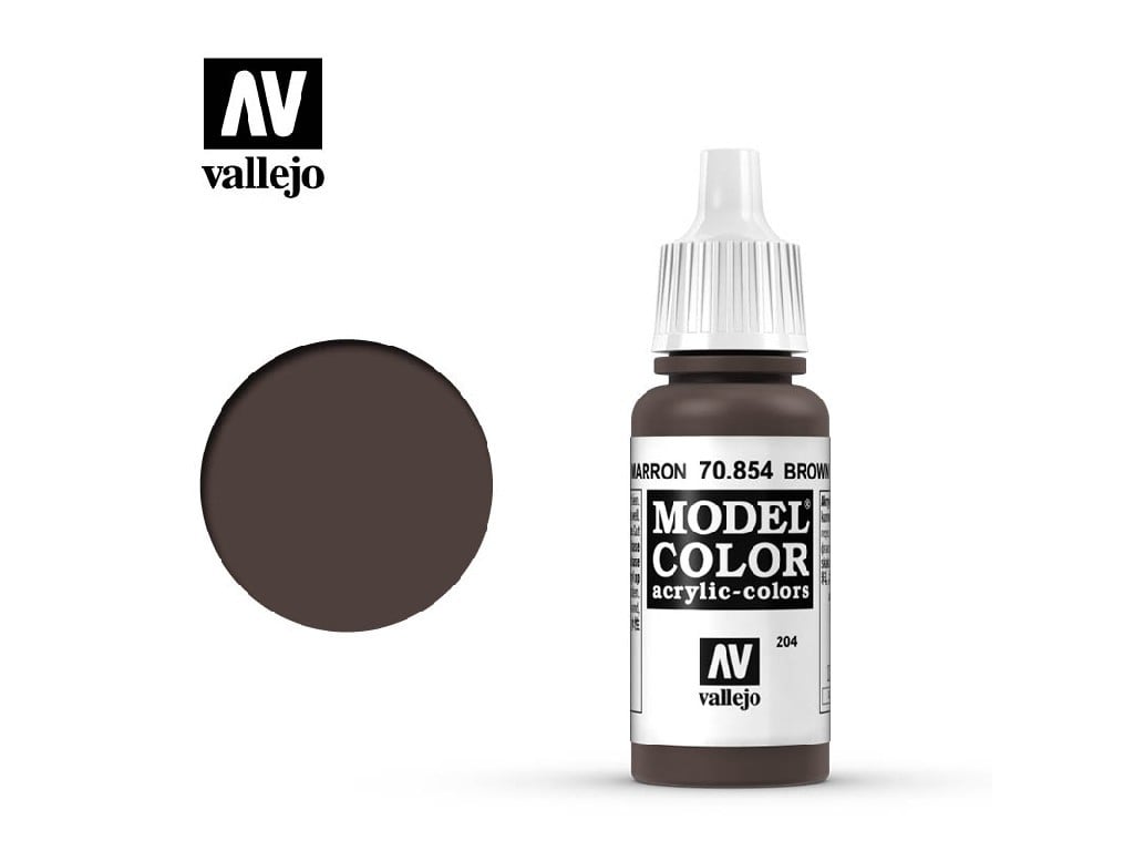 VLJ70854 17 ml Brown Glaze Acrylic Paint -  Vallejo Paint