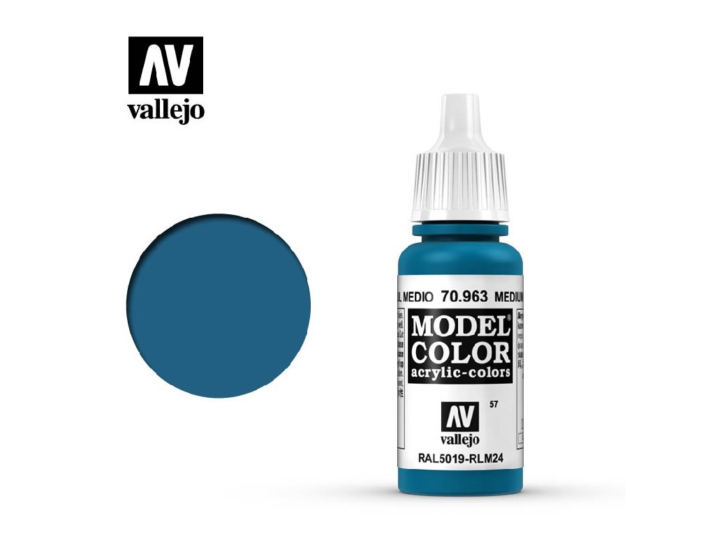 VLJ70963 17 ml Medium Blue Matte Acrylic Paint