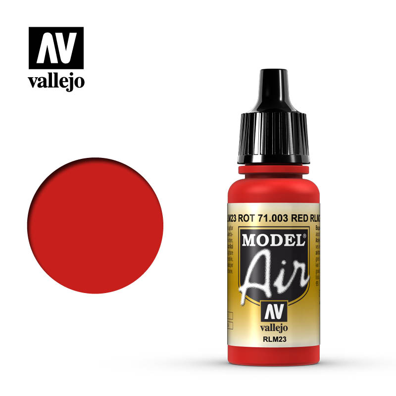 VLJ71003 17 ml RLM23 Model Air Acrylic Paint, Red