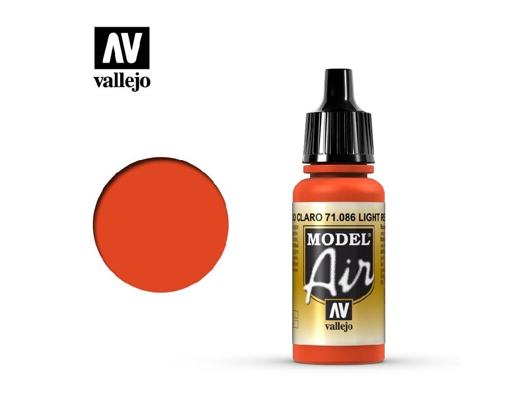 VLJ71086 Light Red Model Air Acrylic Airbrush Paint -  Vallejo Paint