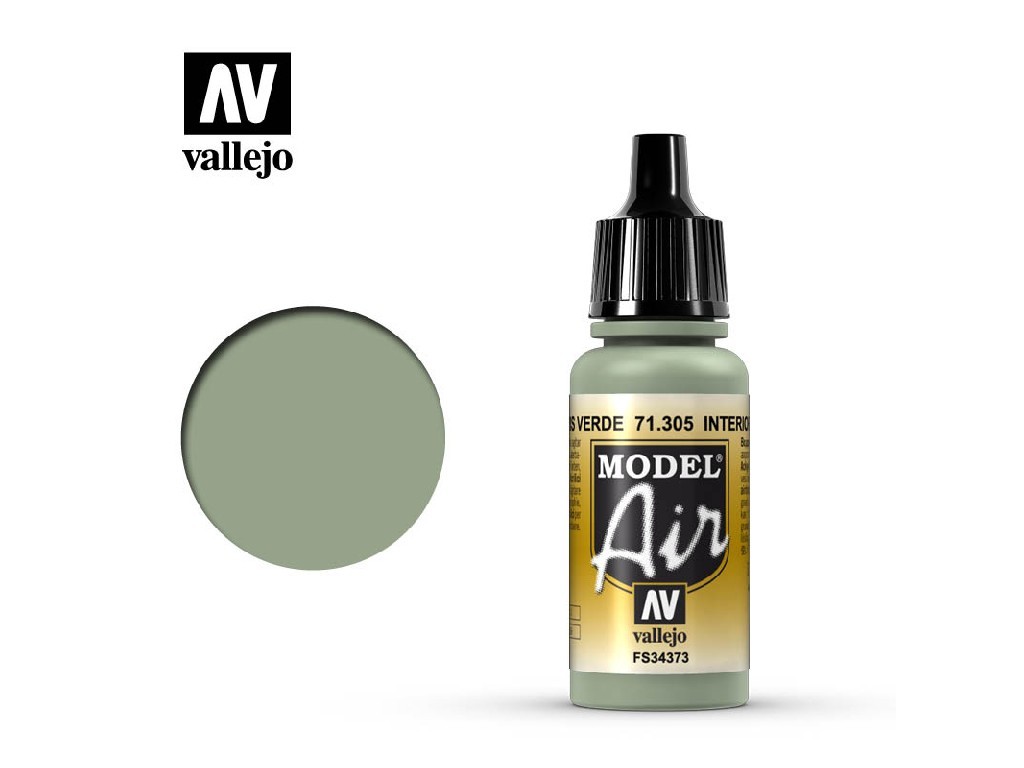 VLJ71305 Interior Grey & Green Model Air Acrylic Airbrush Paint
