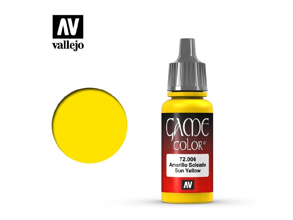 VLJ72006 Sun Yellow Game Color Acrylic Paint