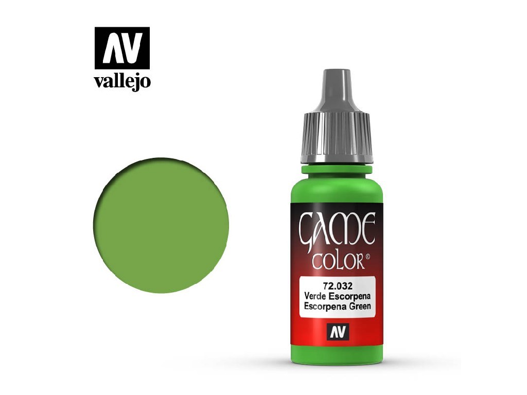 VLJ72032 Escorpena Green Game Color Acrylic Paint