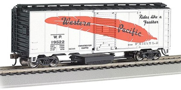 Picture of Bachmann 16322 40 ft. No. 19522 HO Scale Western Pacific Track Cleaning Boxcar