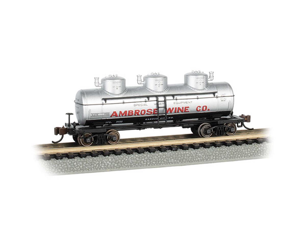 17158 No. 7501 Ambrose Wine Co N Scale 3-Dome Tank Car