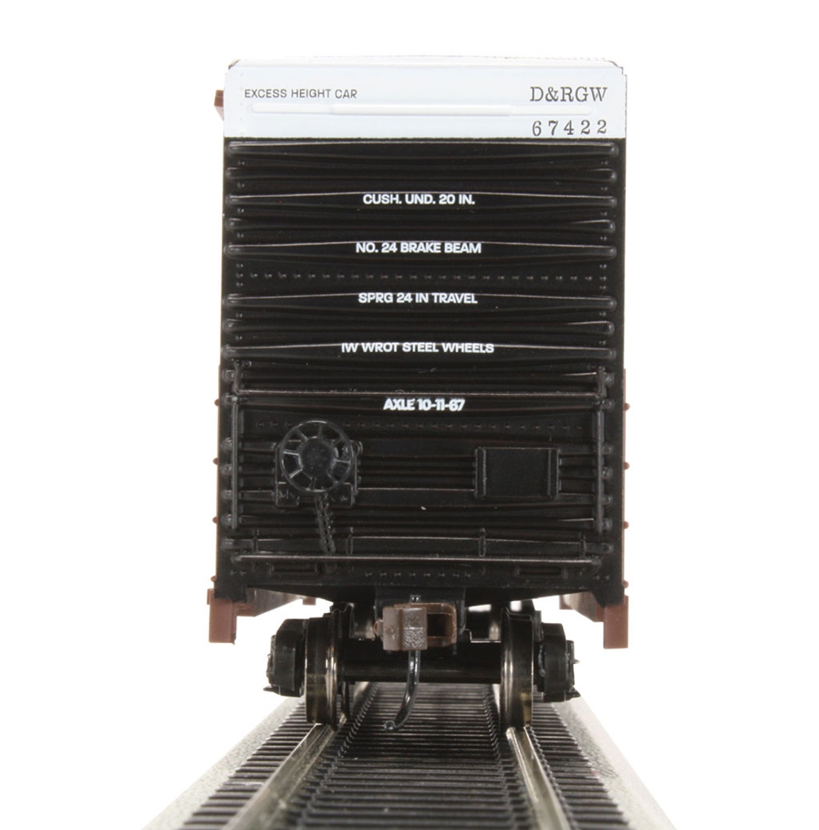 BAC18204 HO Scale Rio Grande Hi-Cube Box Car, Brown