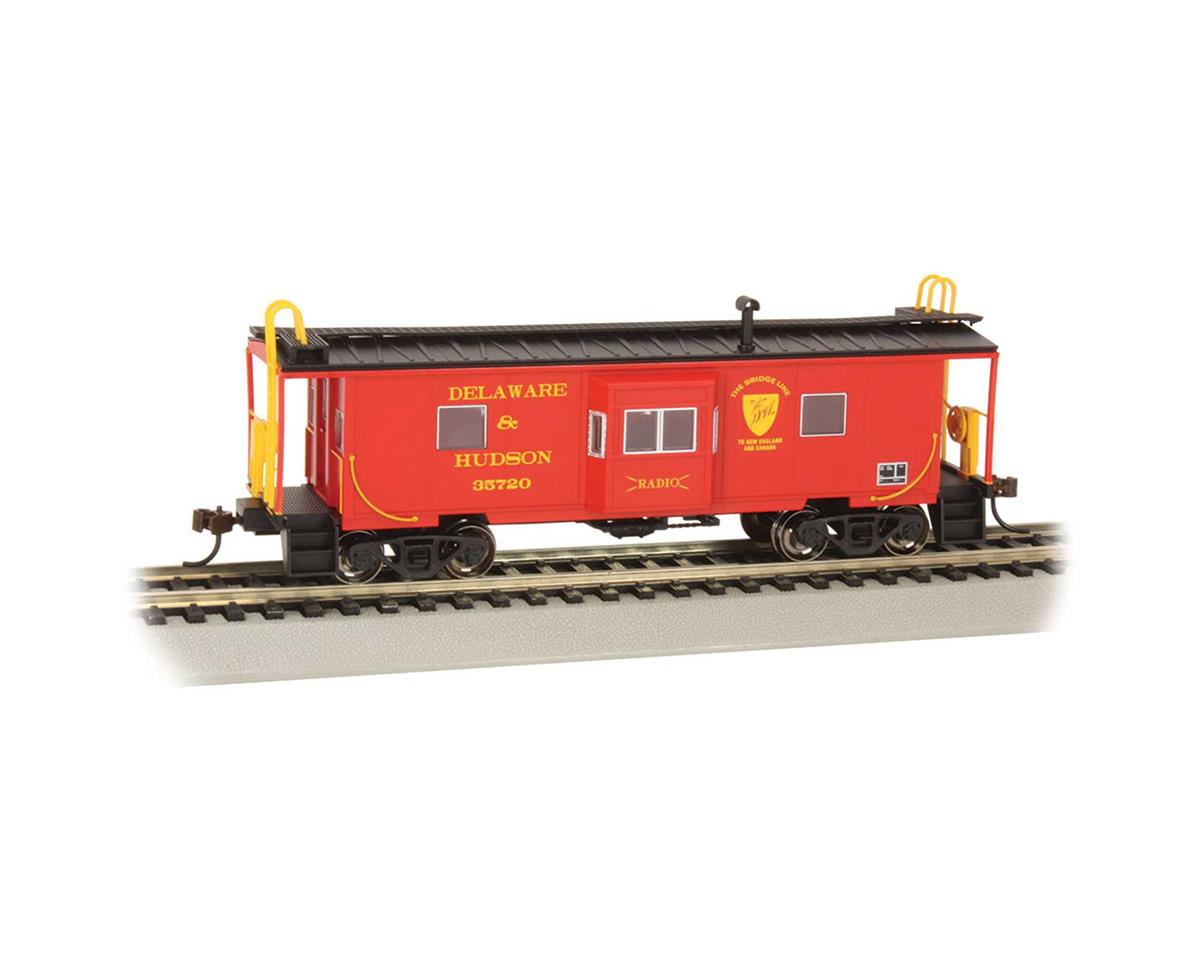 73207 HO Scale Steel Bay-Window Caboose Delaware & Hudson Roofwalk Train