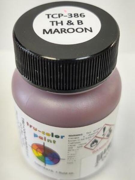 386 1 oz Toronto Hamiltion & Buffalo Paint, Maroon