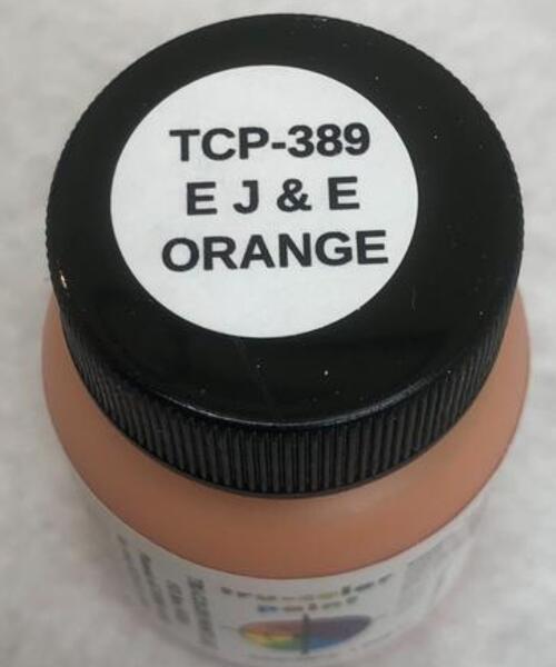 389 1 oz Elgin Joliett & Eastern Paint, Orange