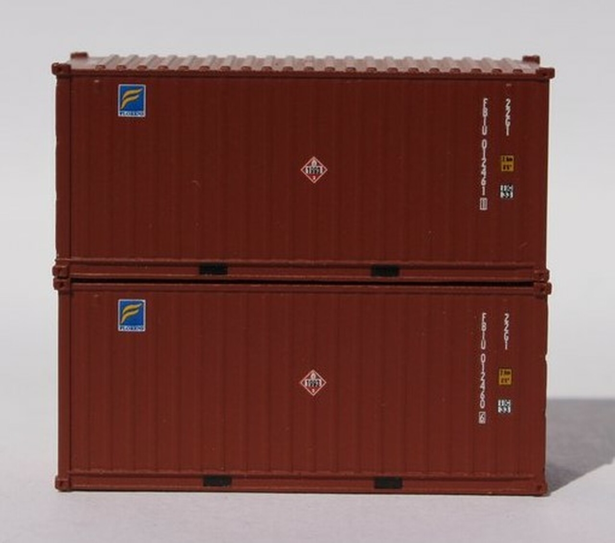 Picture of Jacksonville Terminal 205325 20 ft. N Scale Florens & Strickers Standard Height Container - Pack of 2