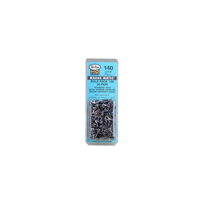 KAD14850 Bulk Pack - No.148 Whisker Metal Couplers - Medium Centerset Shank - 50 Piece