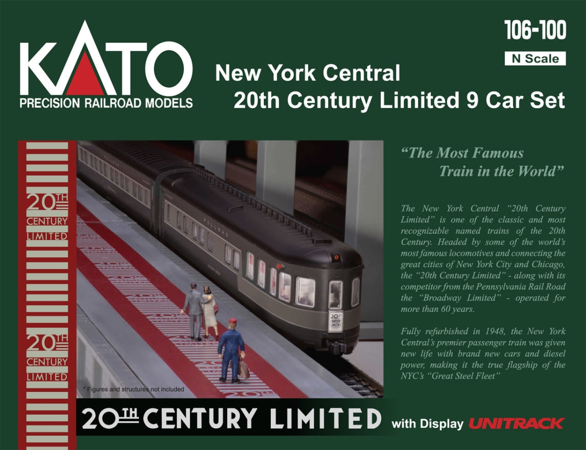 Picture of Kato 106100 N Scale NYC 20th Century 9 Cars