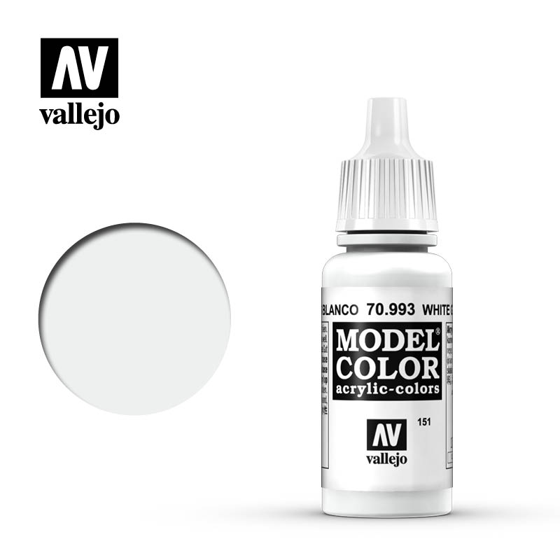 70993 17 ml Model Air Paint, Matte White Grey