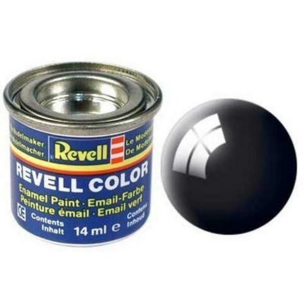 Picture of Revell RMX32107 14 ml Enamel Paint&#44; Black Gloss - Pack of 6