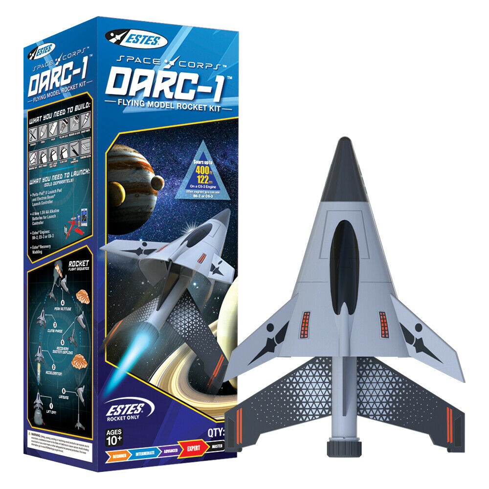 EST7307 400 ft. Space Force Darc-1 Flying Model Rocket