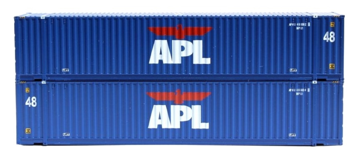 JTC485004 48 ft. N Scale APL High Cube 3-42-3 Container Set - No.1
