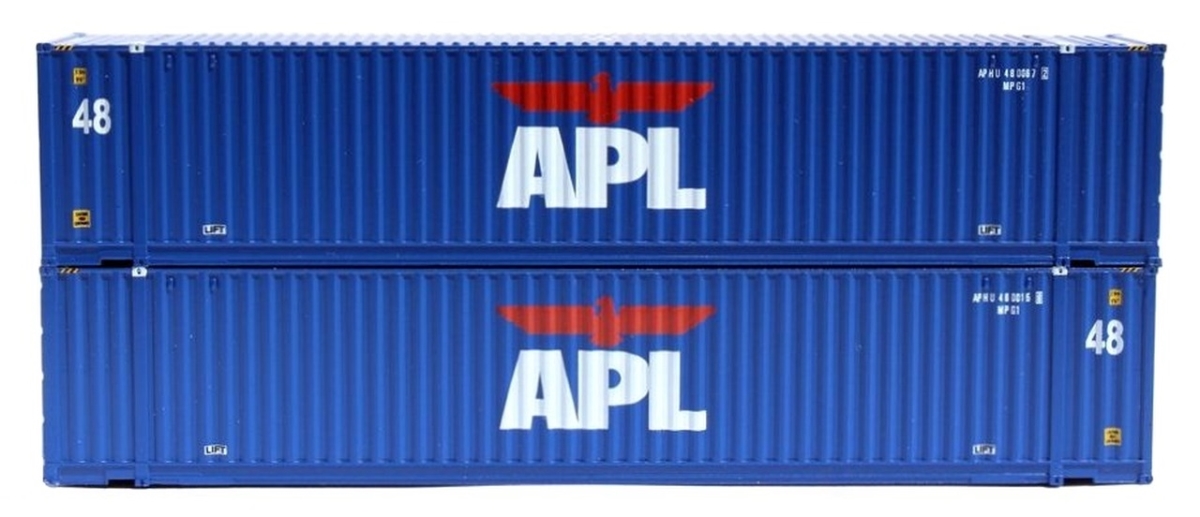 JTC485018 48 ft. N Scale APL High Cube 3-42-3 Container Set - No.2