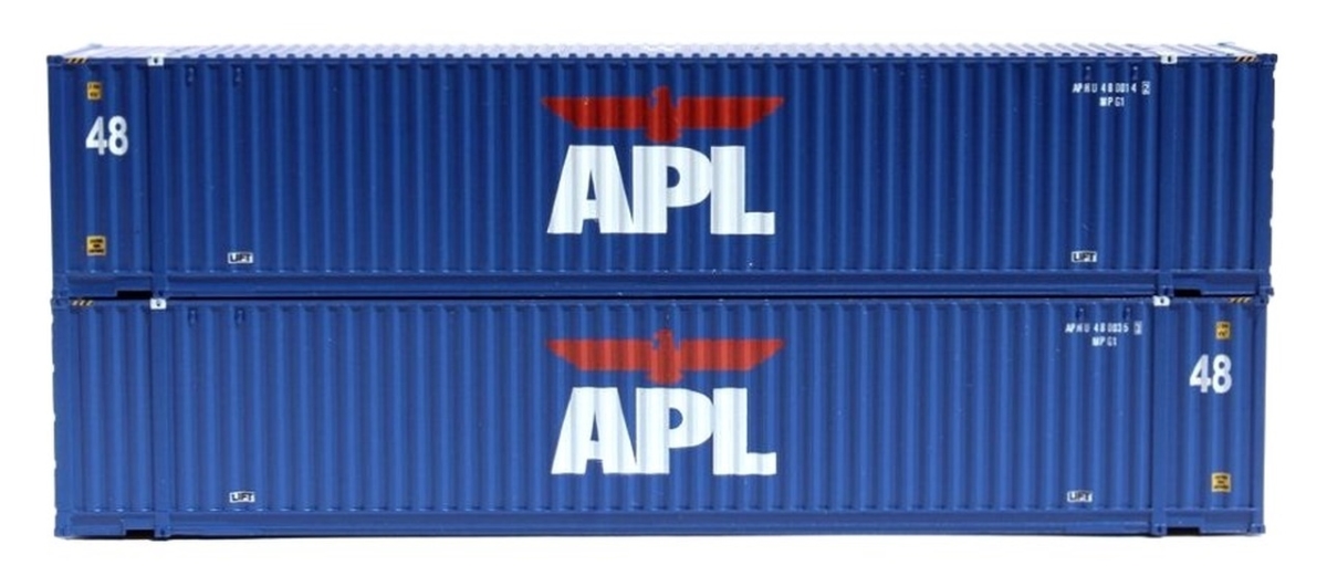 JTC485019 48 ft. N Scale APL High Cube 3-42-3 Container Set - No.3