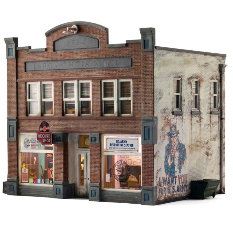 N Scale Records & Recruiting Building