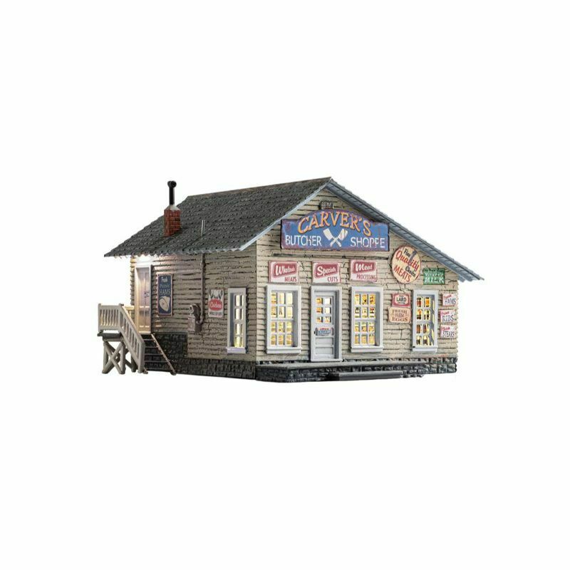 WOO4958 N Scale Carvers Butcher Shoppe