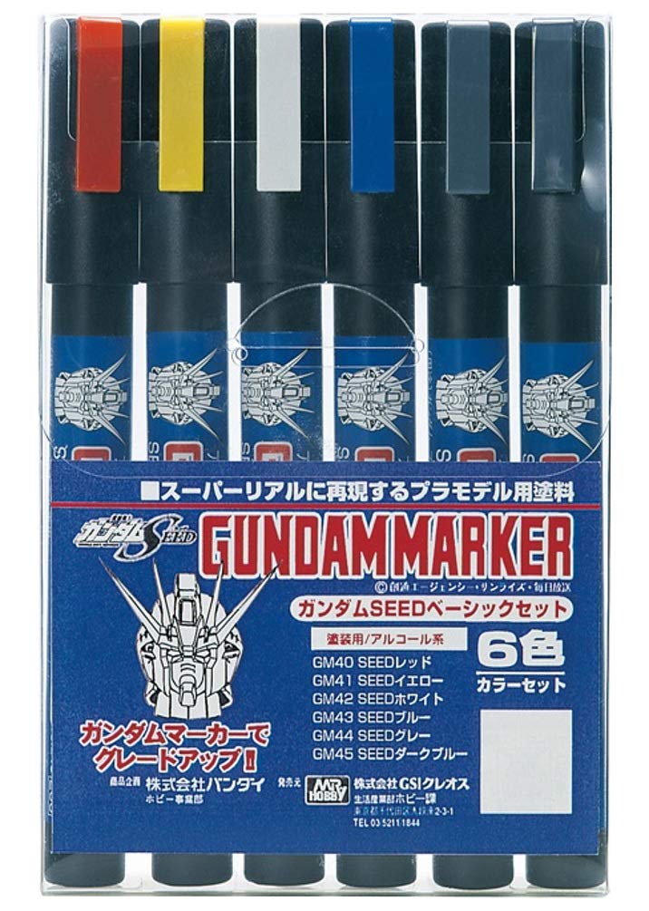 Picture of Gundam GUZGMS109 Seed Basic Marker Set, Pack of 6