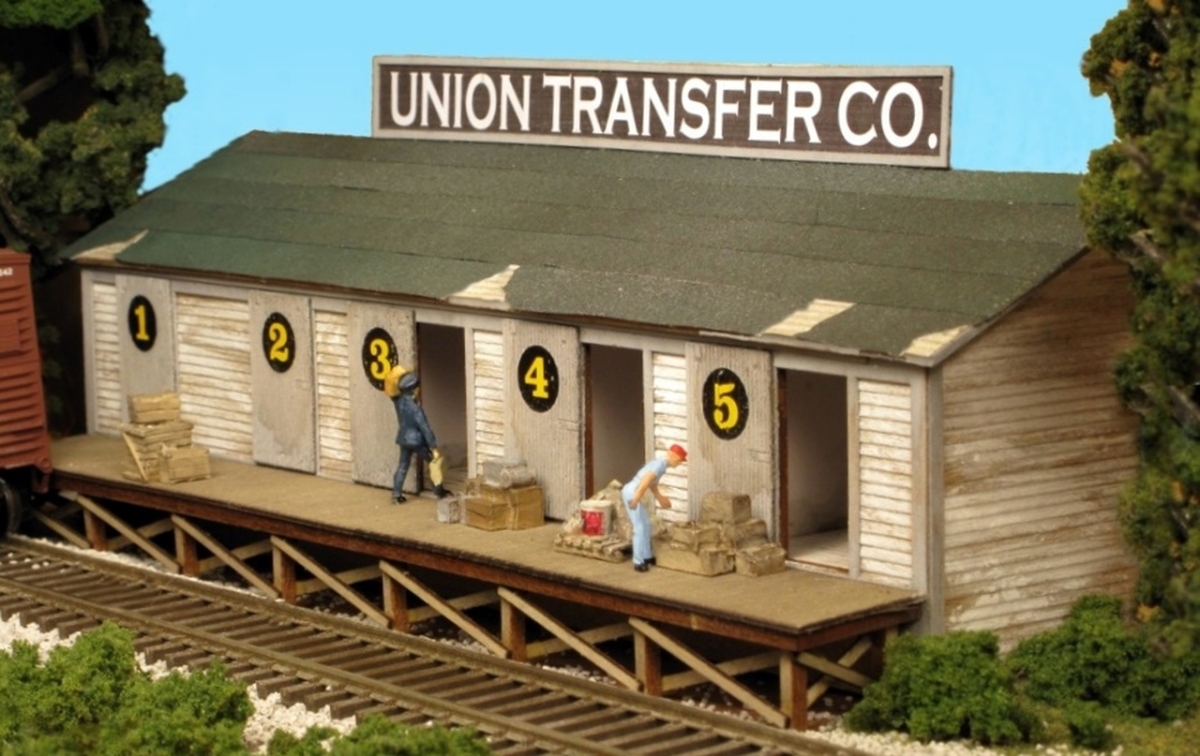 MON2221 HO Scale Union Transfer One-Sided Background Model Kit
