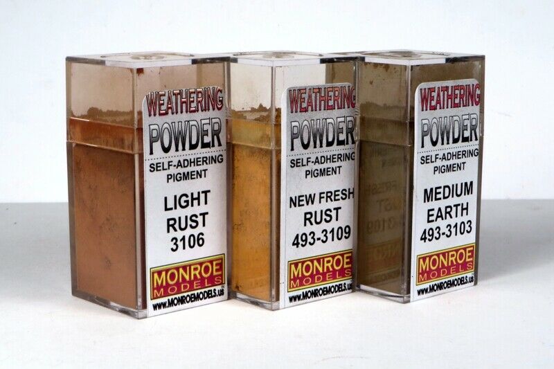Picture of Monroe Models MON2911 HO Scale Rust & Dust Weathering Powder Set for Models Trains Scenery