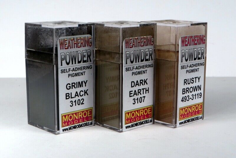 Picture of Monroe Models MON2912 HO Scale Grit & Grime Weathering Powder Set for Models Trains Scenery