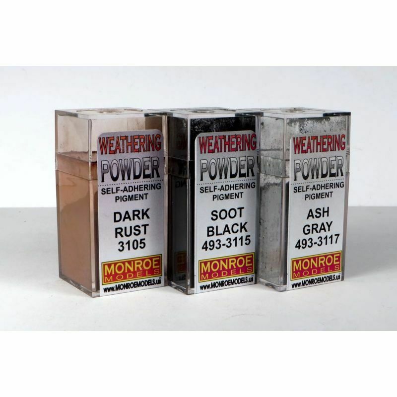 Picture of Monroe Models MON2913 HO Scale Grime & Rust Weathering Powder Set for Models Trains Scenery