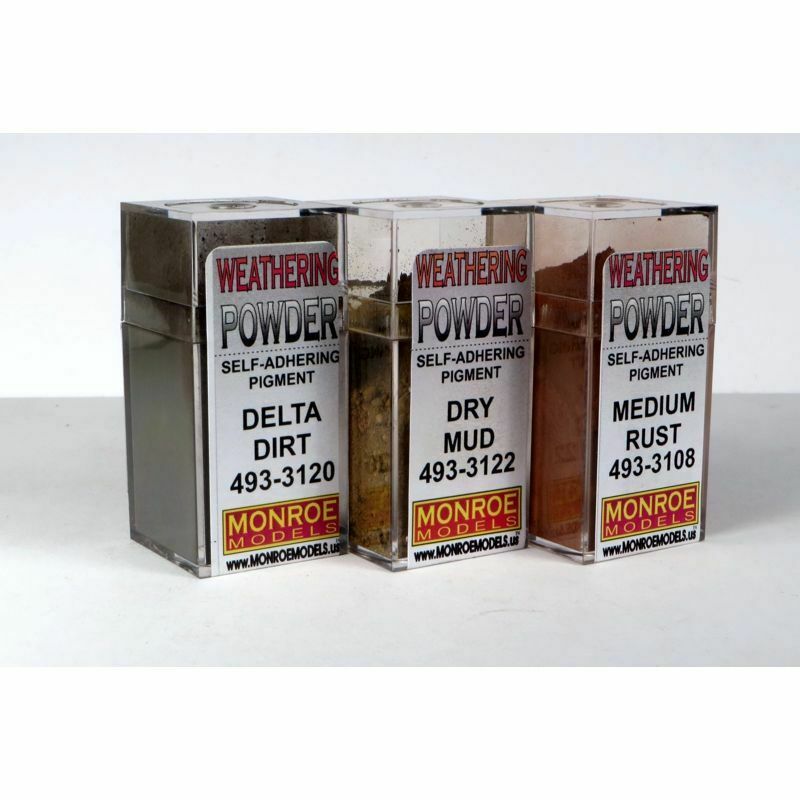 Picture of Monroe Models MON2914 HO Scale Dirt & Rust Weathering Powder Set for Models Trains Scenery