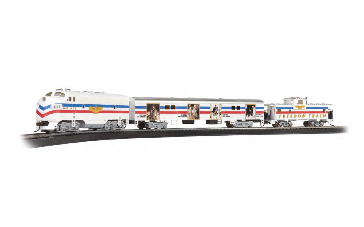 Picture of Bachmann BAC00767 HO Scale Norman Rockwell Freedom Diesel Freight Starter Train Set