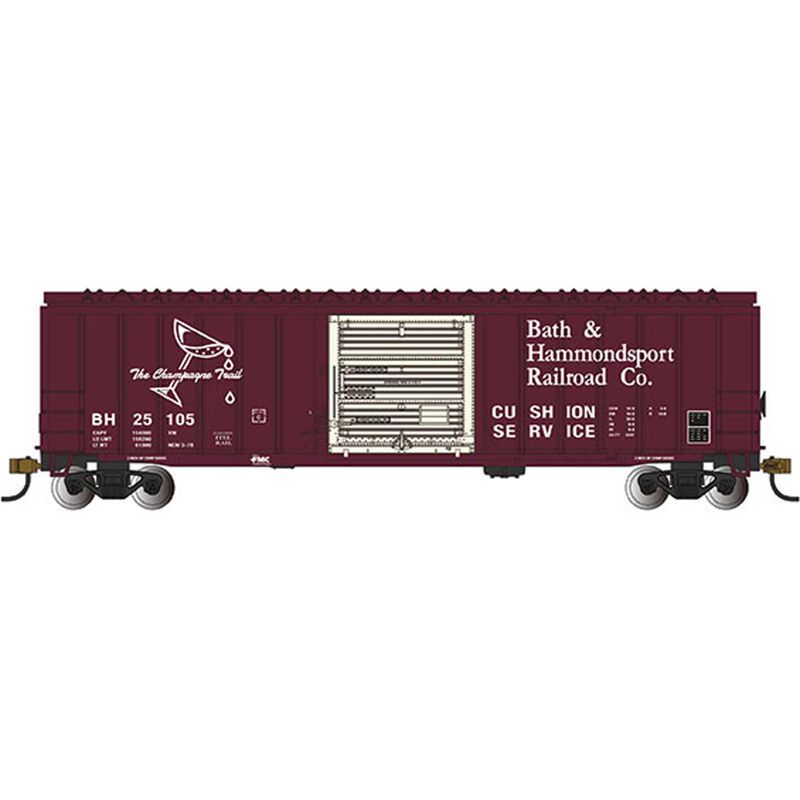 BAC14910 No. 25105 HO 50 ft. Box Car Bath & Hammondsport Model Train