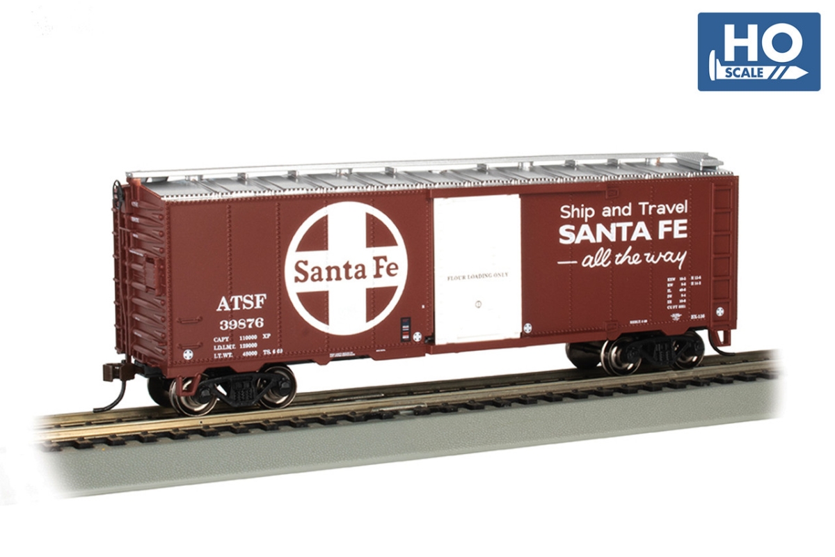BAC16012 40 ft. HO Scale Santa Fe Flour Box Car - No.139876