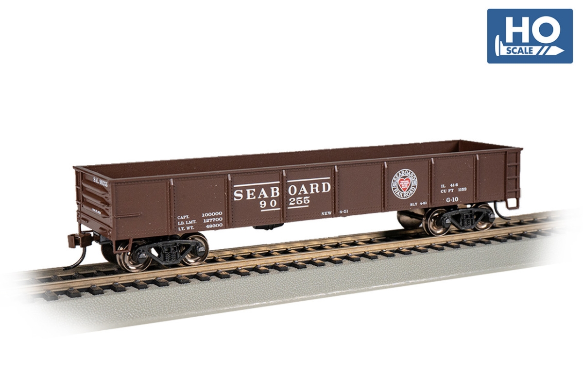 BAC17222 40 ft. HO Scale Seaboard Gondola Model Trains - No.90255