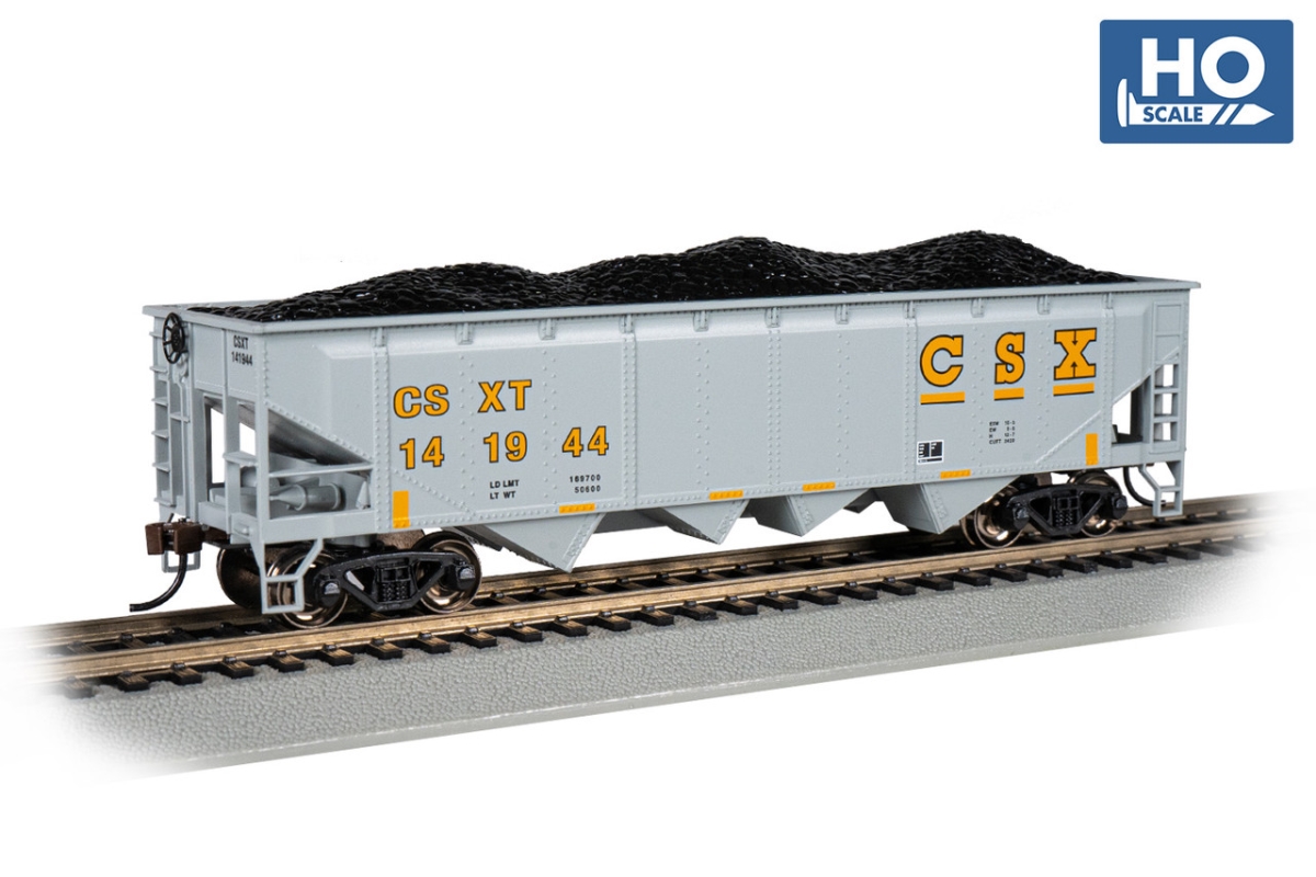 BAC17615 40 ft. HO Scale CSX Quad Hopper Model Trains - No.141944