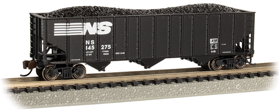 Picture of Bachmann BAC18754 N Scale No.145275 Norfolk Southern 100T 3-BAY Stock Car