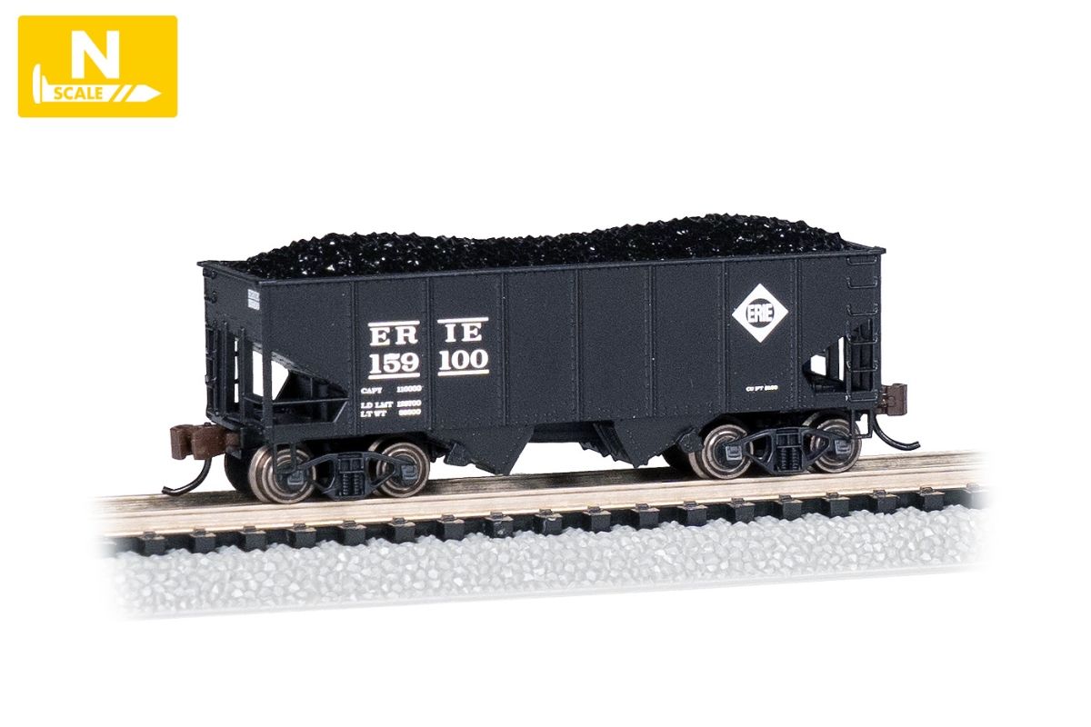 Picture of Bachmann BAC19562 HO Scale No.159100 Erie 2-Bay 55T Hopper