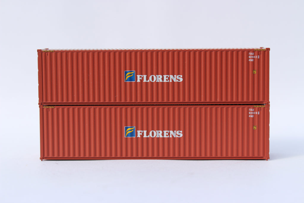 Picture of Jacksonville Terminal JTC405025 N Scale 40 Florens High Cube Corrugated Containers, Pack of 2