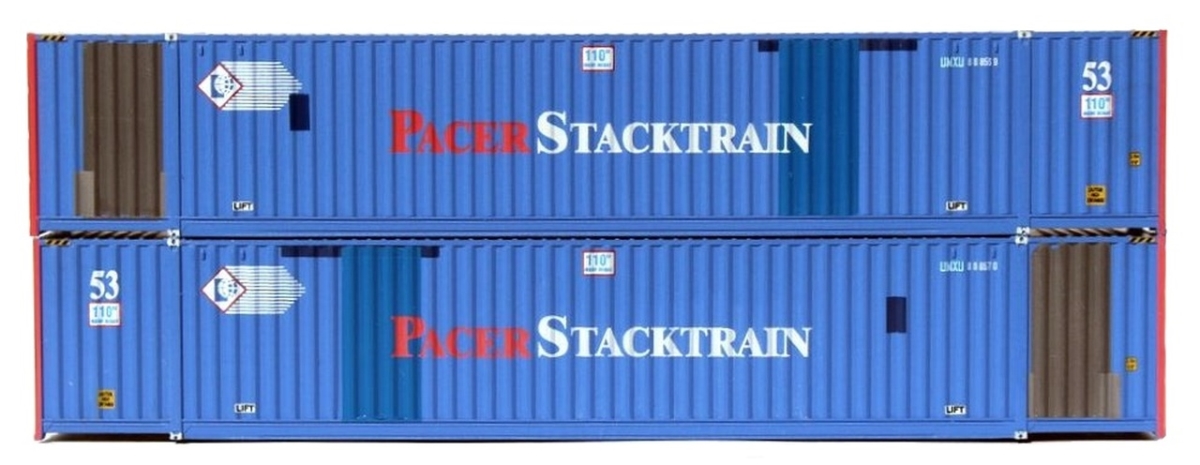 Picture of Jacksonville Terminal JTC535062 N Scale UMAX 53 6-42-6 High Cube Containers