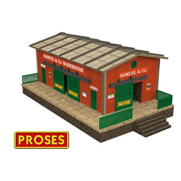 BAC39120 O Scale Warehouse with Motorized Doors