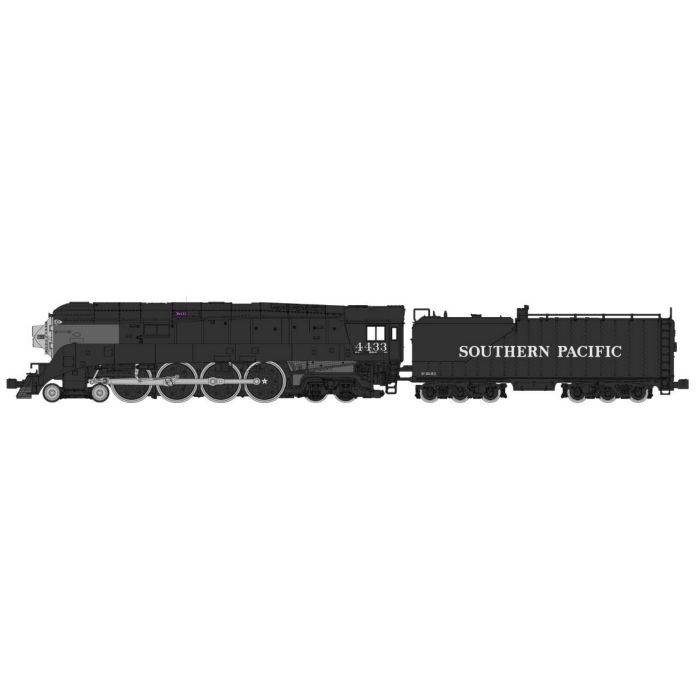 Picture of Kato KAT1260309 N Scale Southern Pacific 4-8-4 GS-4 4445 Postwar Locomotive Set, Black